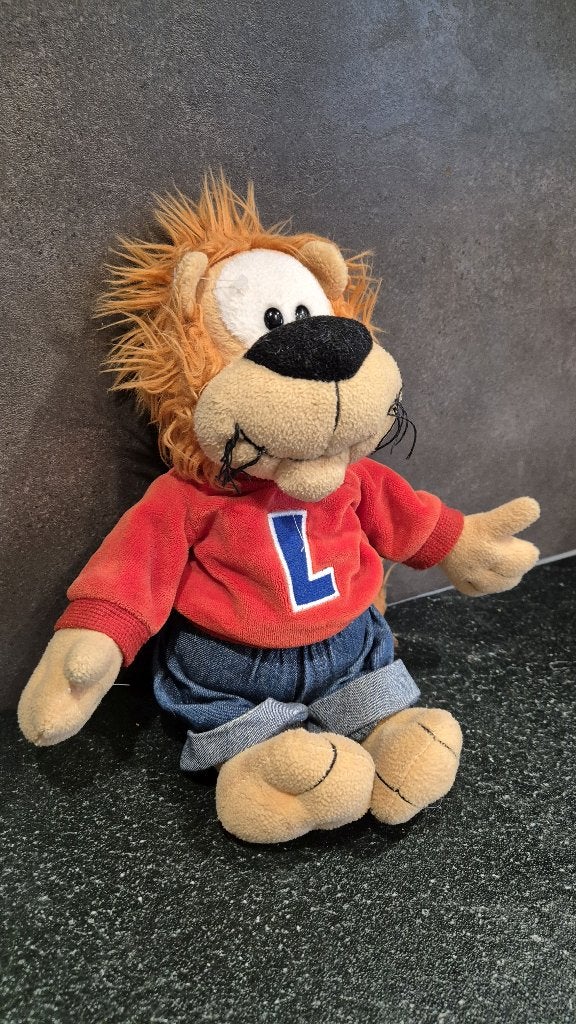 Loeki de Leeuw knuffel Basis Rood, 32cm. (b) 5A13, Tweedehands verkoop, Tweedehands verkoop, Gebruikt, Overige typen