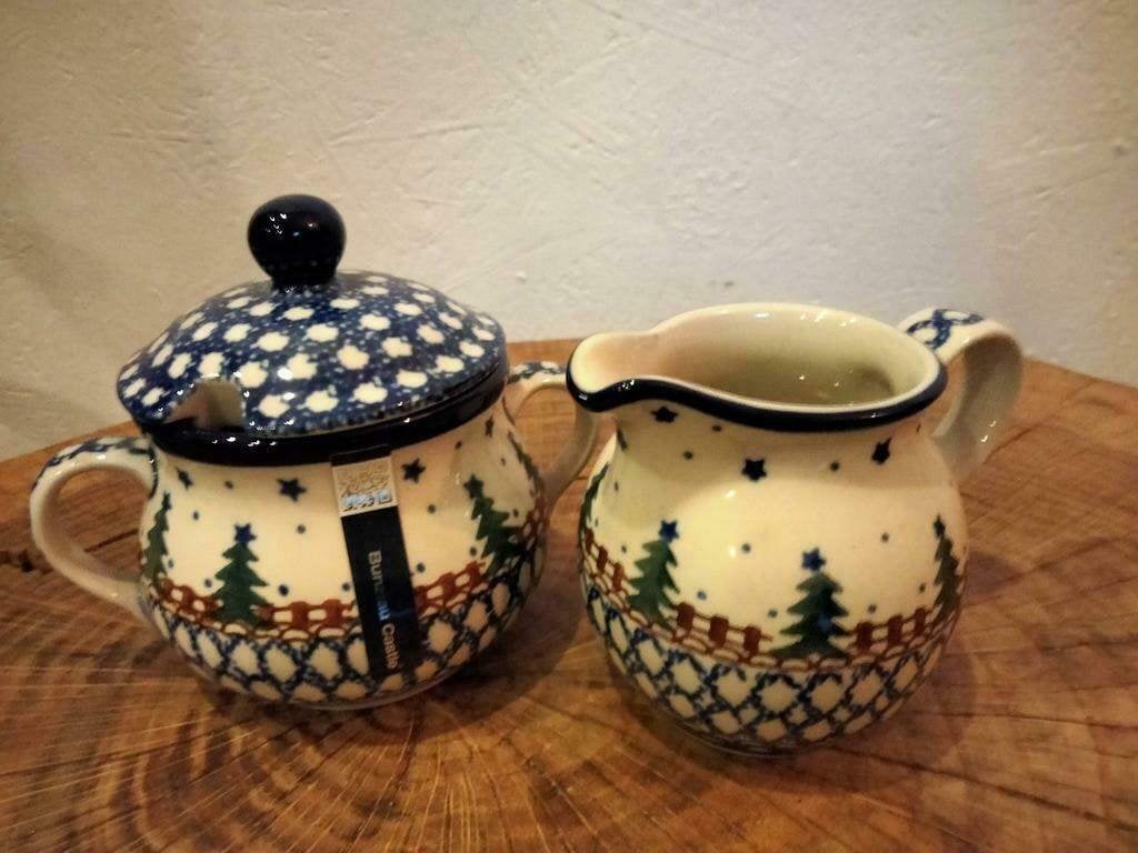 Suikerpot melkkannetje roomstel Bunzlau Castle, Lies@bunzlaunoord.nl, Keramiek, Overige typen, Nieuw