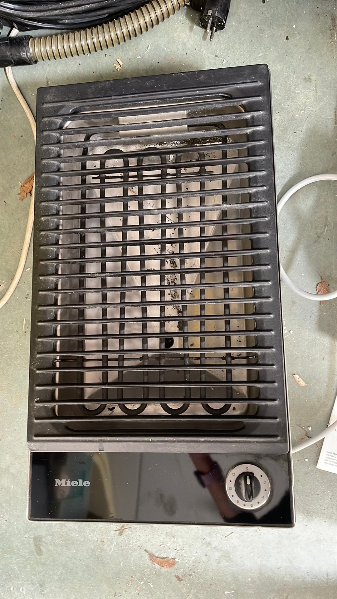 Miele KM 411 elekrische grill, Witgoed en Apparatuur, Kookplaten, Ophalen, Gebruikt, 4 kookzones, Inbouw