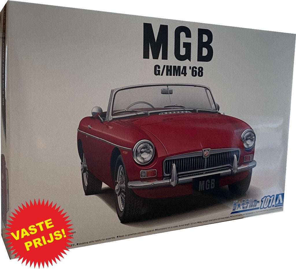 MGB G/HM4 1968 (Aoshima 05685) 1/24, Overige merken, Auto, Groter dan 1:32, Nieuw