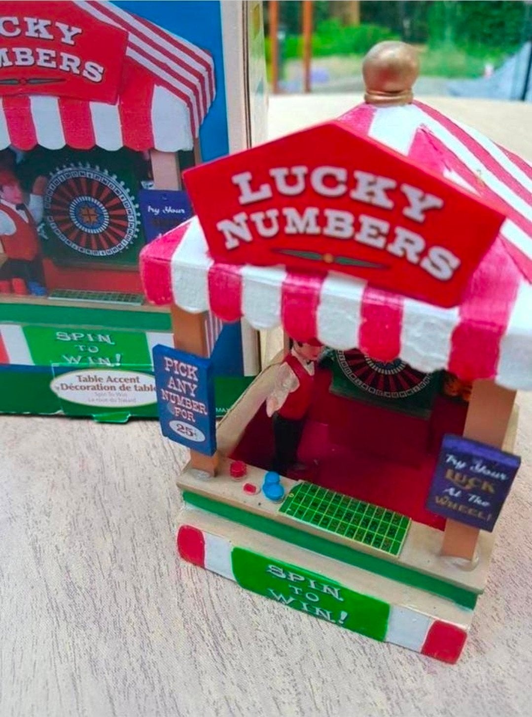 Lemax zeldzaam Spin to win Lucky numbers Carnival, Diversen, Kerst, Gebruikt, Ophalen of Verzenden