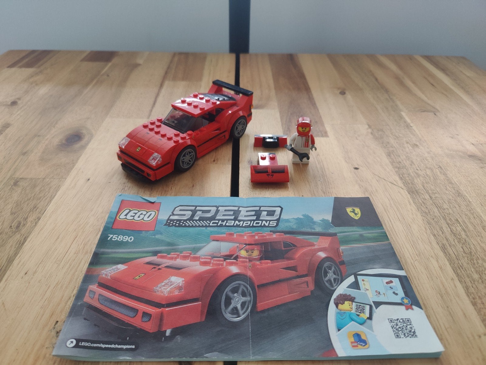 Lego 75890 Ferrari F40 Speed champions, Kinderen en Baby's, Ophalen of Verzenden, Gebruikt