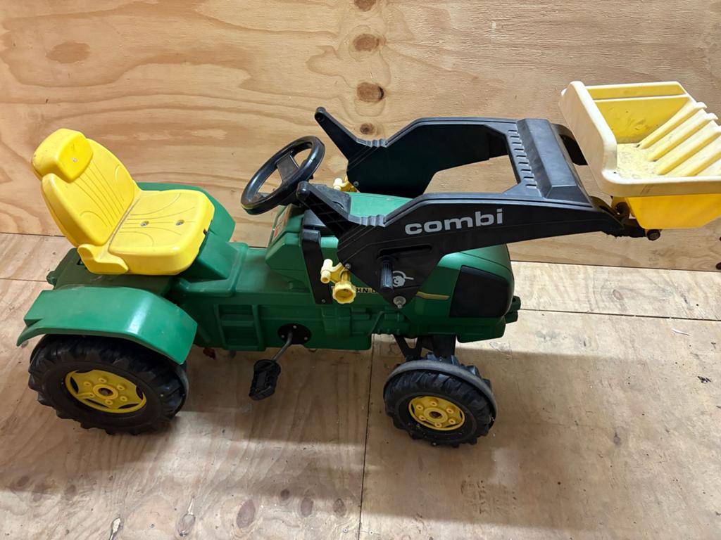 Traptractor met voorlader, Ophalen, Gebruikt