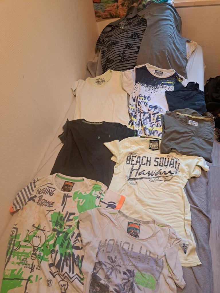 11 Vingino T-shirts maat 152 en 164, Kinderen en Baby's, Kinderkleding | Maat 152, Gebruikt, Ophalen of Verzenden, Vingino, Shirt of Longsleeve