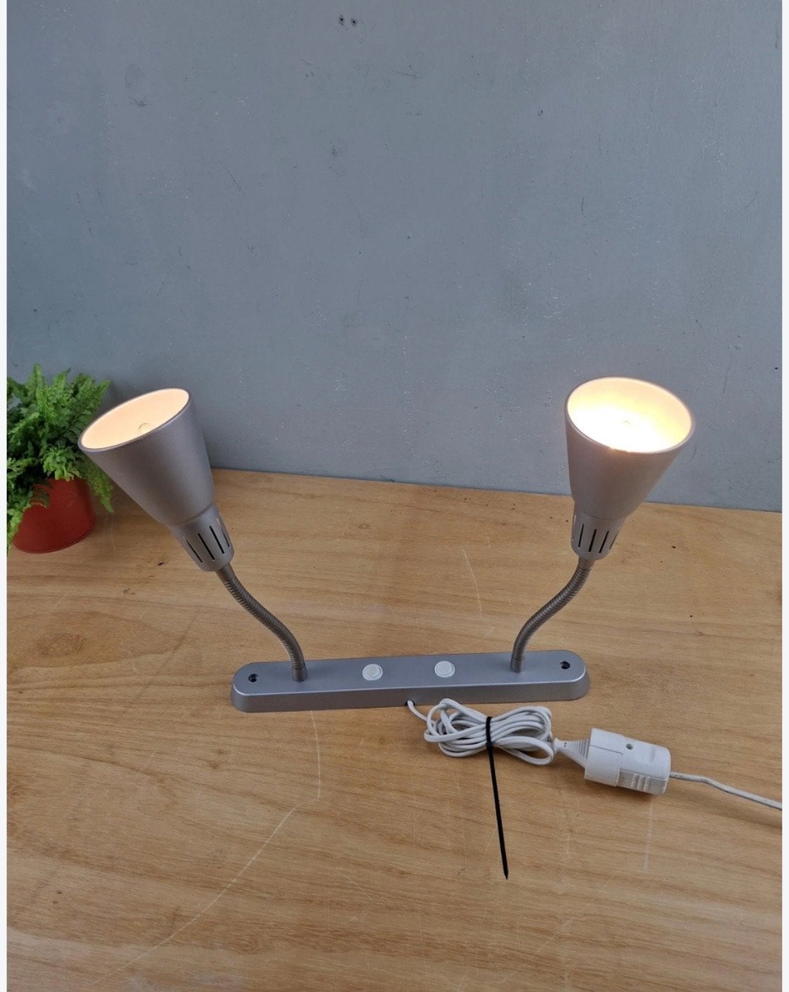 5x IKEA Kvart Wandlampen V0401 & V0402, Metaal, Gebruikt, E14 (klein), Zilver