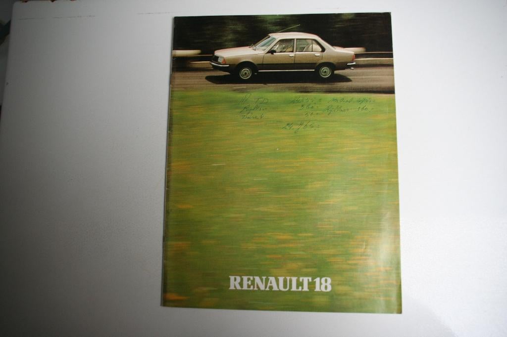 Folder Renault 18 (1981) (40), Ophalen of Verzenden, Nieuw, Renault