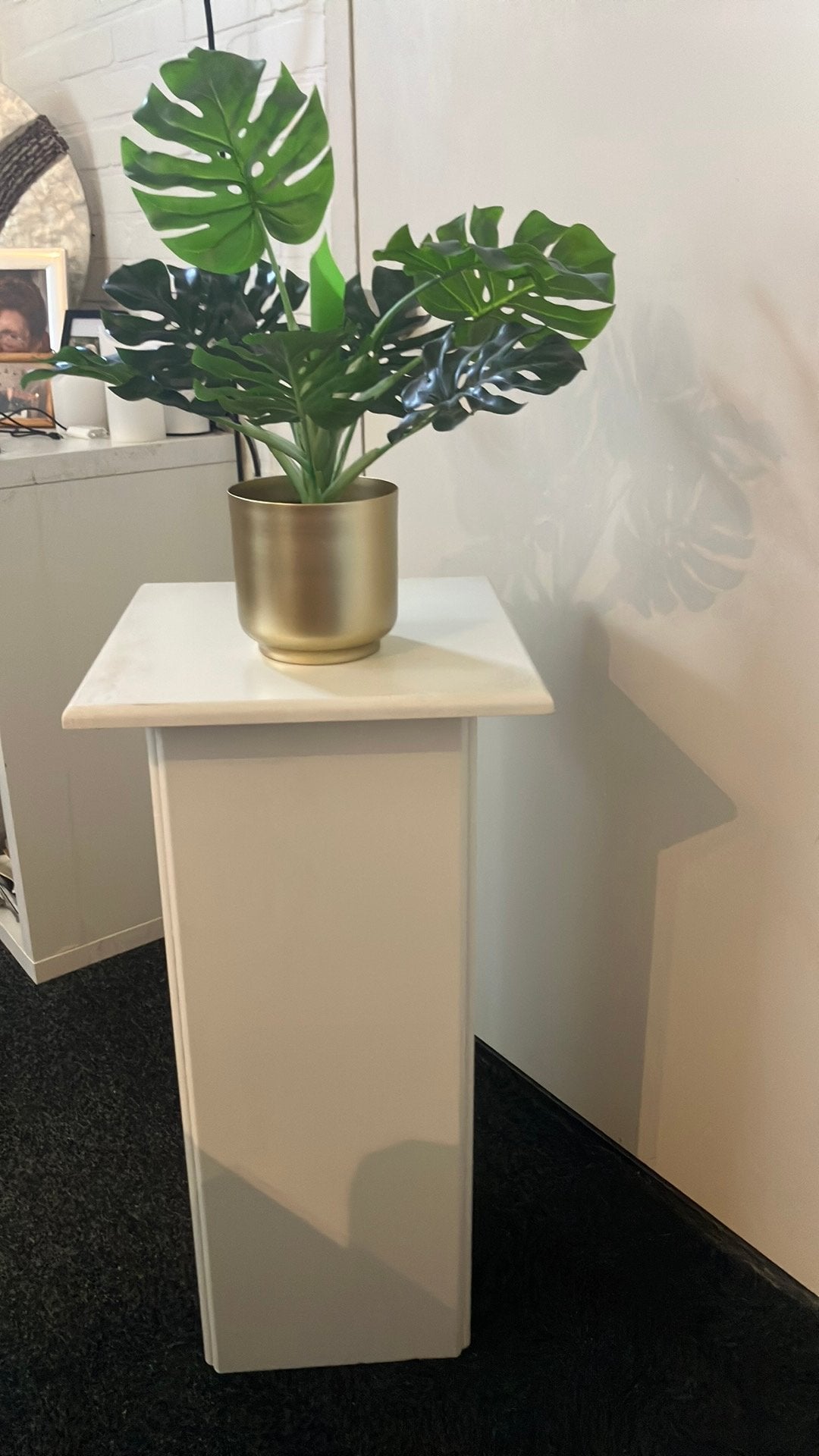 Witte zuil, Huis en Inrichting, Woonaccessoires | Zuilen en Pilaren, Ophalen, Zo goed als nieuw