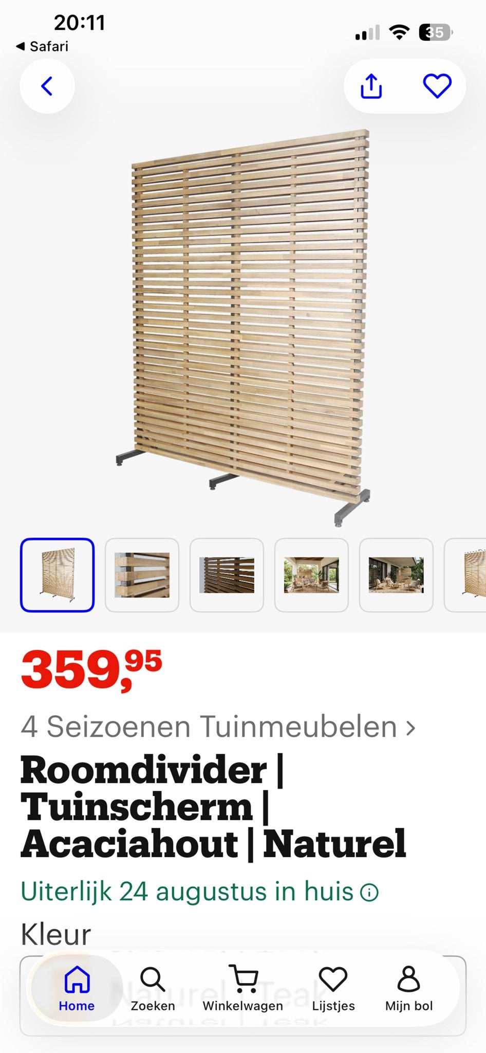 Moderne verplaatsbare houten roomdivider voor tuin, Ophalen, 1 tot 2 meter, Minder dan 3 meter, Nieuw