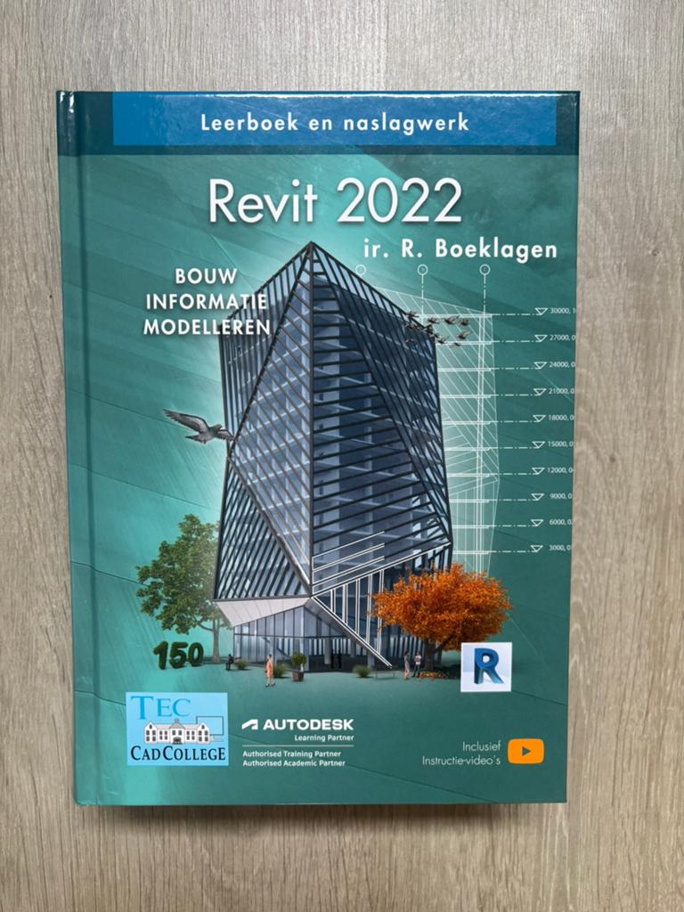Revit 2022 curcus boek, Boeken, Ophalen of Verzenden, Nieuw, Vakgebied of Industrie