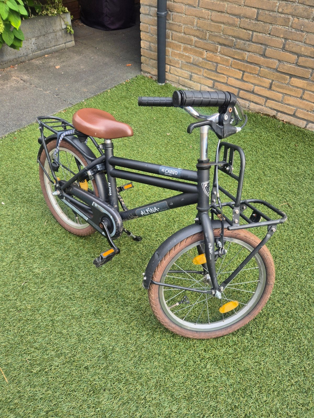 Alpina Cargo kinderfiets 16 inch - Gebruikt, Ophalen, Terugtraprem, Alpina, 16 tot 20 inch