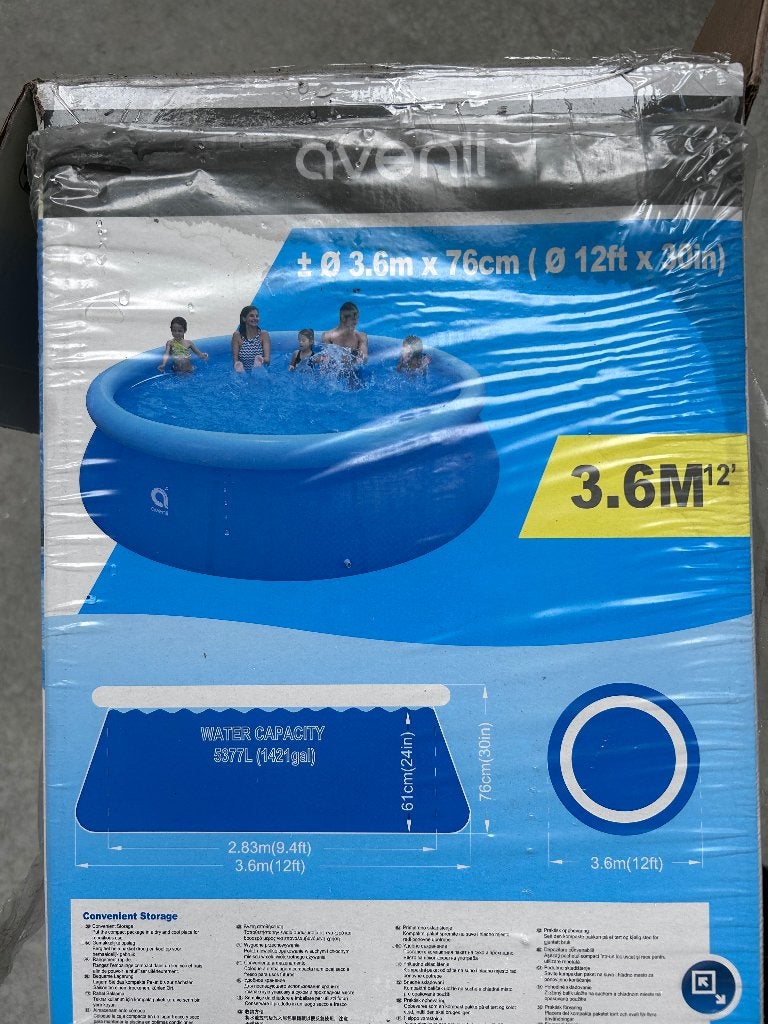 Garden pool, Ophalen, Opblaaszwembad, Rond, Nieuw