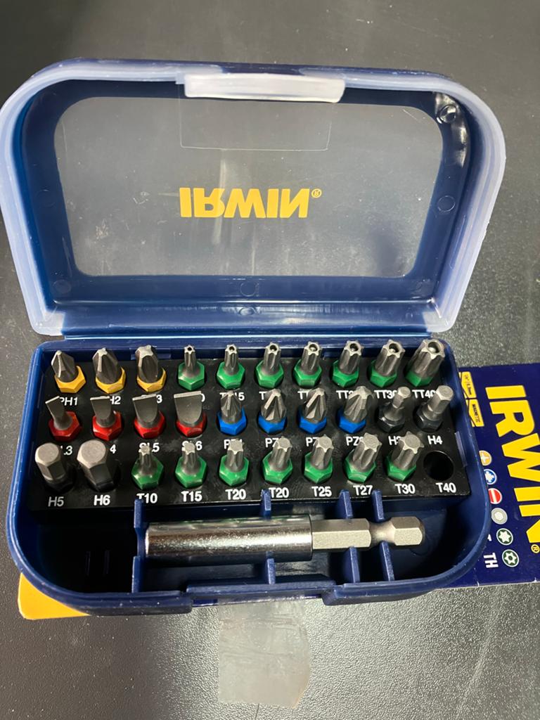 IRWIN Bitset 31-delig in handige opbergbox, Ophalen of Verzenden, Nieuw