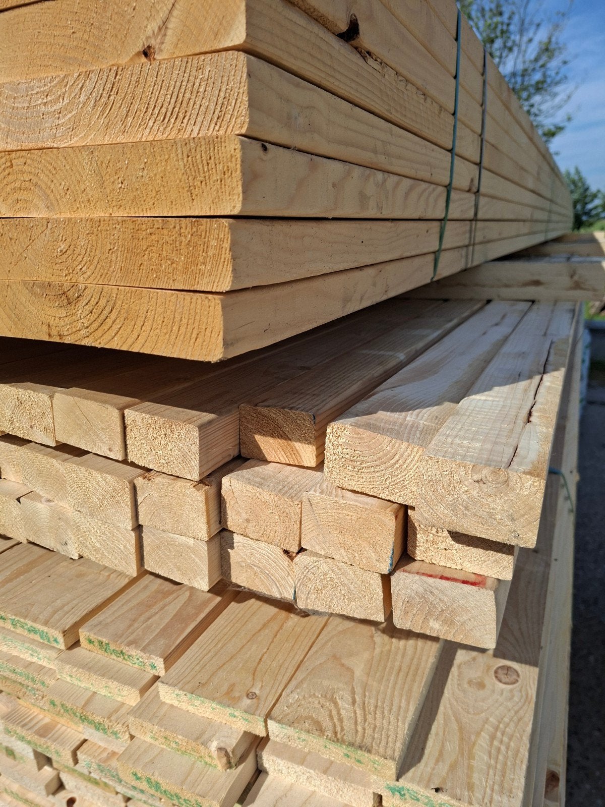 Partij Vuren Regels 44x69mm, 5.1m - B-keus, Gebruikt, 25 tot 50 mm, Ophalen of Verzenden, 300 cm of meer