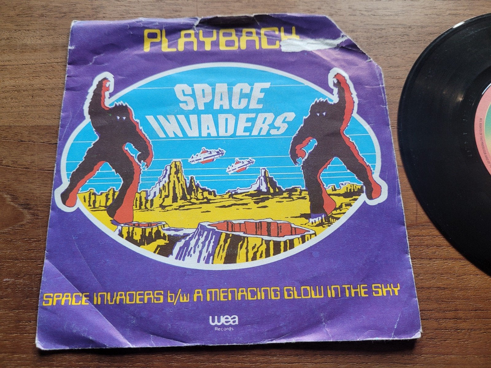 Space Invaders - Playback (1980) Video Game Disco Funk Vinyl, Gebruikt, 7 inch, Ophalen of Verzenden, EP