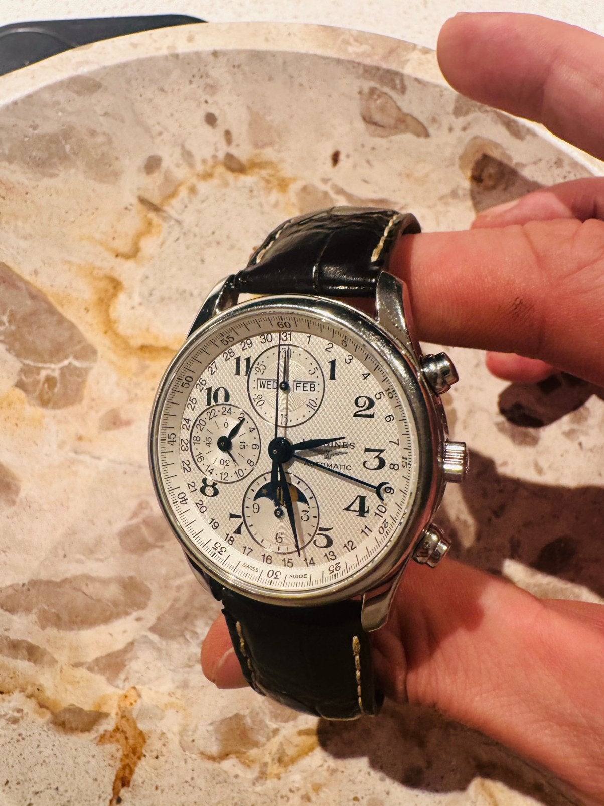 Longines master collection L2.673.4.78.3, Ophalen of Verzenden, Staal, Overige merken, 1960 of later