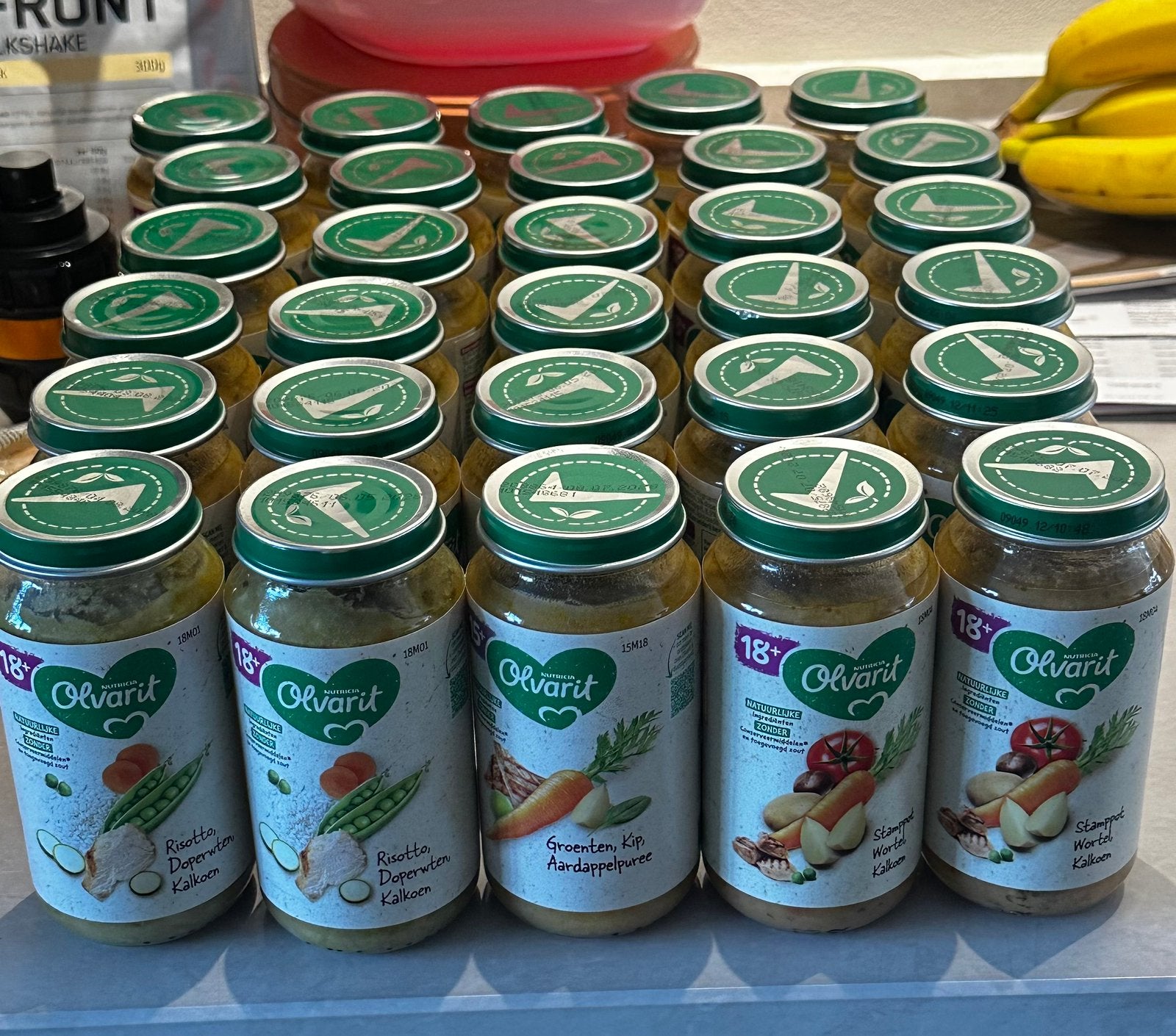 30 Olvarit groente potjes THT 2028, Ophalen, Nieuw, Overige typen, Overige merken