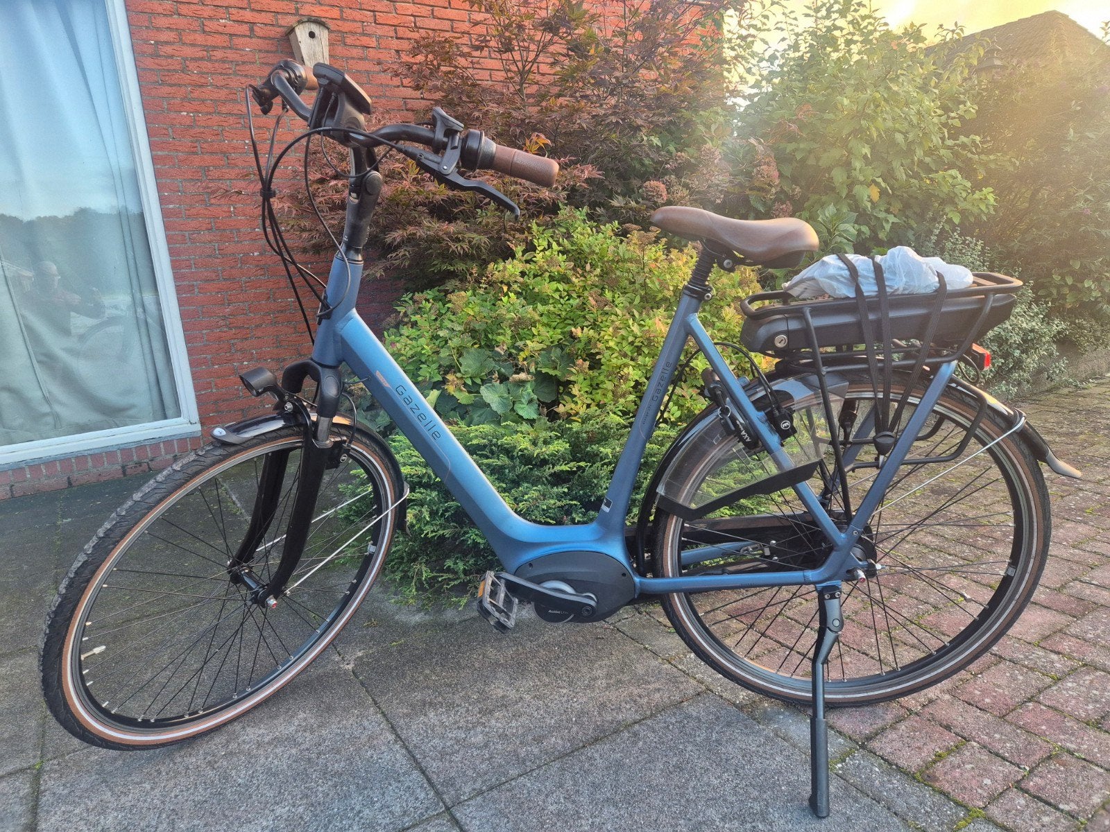 nette Gazelle Orange C7+   61cm, Ophalen, Zo goed als nieuw, 59 cm of meer, 50 km per accu of meer