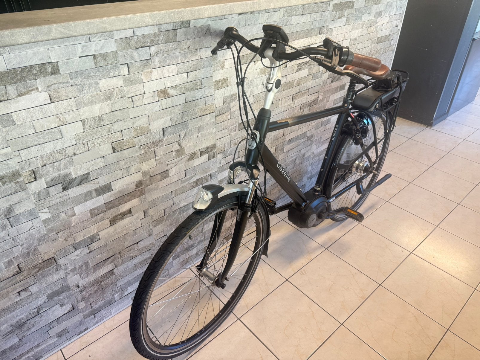 E-Bike Gazelle Orange TOTAAL 3300km. H53cm. V7. Bosch motor., Ophalen, Gebruikt, Velgrem, Versnellingen