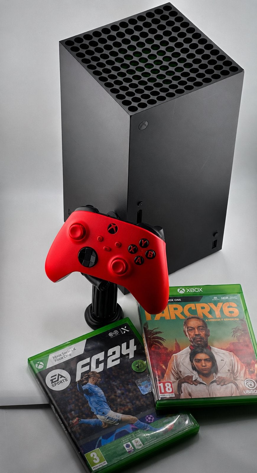 Xbox Series X 1TB Bundle + Red Controller + 2 Games, Xbox Series X, Gebruikt, Ophalen of Verzenden, Microsoft Corporation