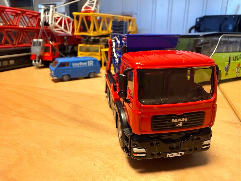 Siku MAN container vrachtwagen, Hobby en Vrije tijd, Modelauto's | 1:50, Ophalen of Verzenden, Nieuw, Bus of Vrachtwagen, SIKU