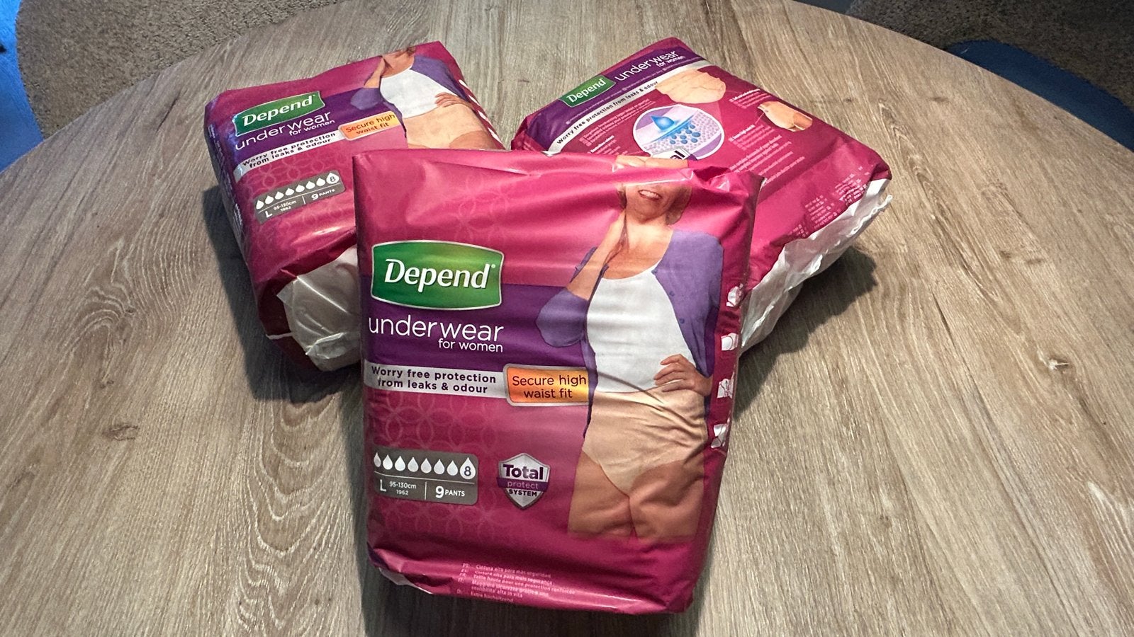Depend incontinentiebroekjes maat L dames - 3 pakken, Ophalen of Verzenden, Nieuw