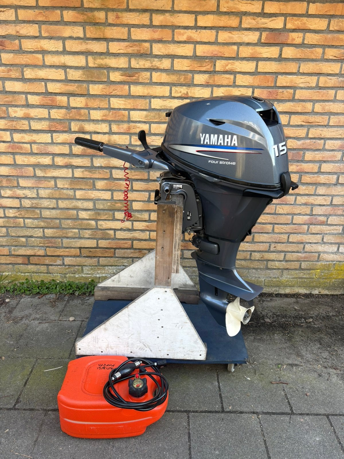 Yamaha 15 pk 4 takt korstaart buitenboordmotor boot motor., Watersport en Boten, Ophalen, 10 tot 30 pk, Gebruikt, Viertaktmotor