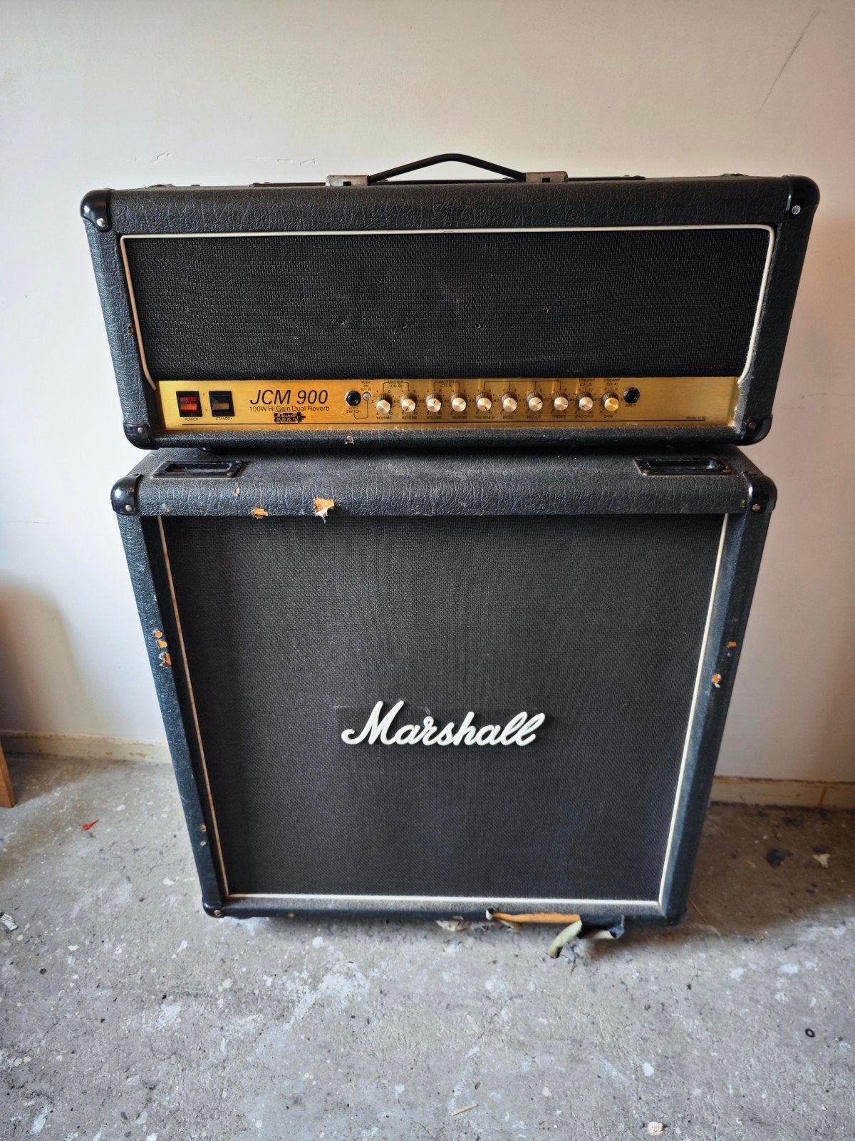 Marschall jcm 900 100w Hi Gain Dual Reverb, Ophalen, Gebruikt, 100 watt of meer