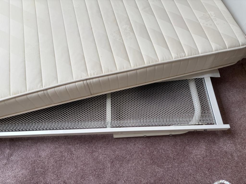 Onderschuifbed, Ophalen, 90 cm, Eenpersoons, Zo goed als nieuw