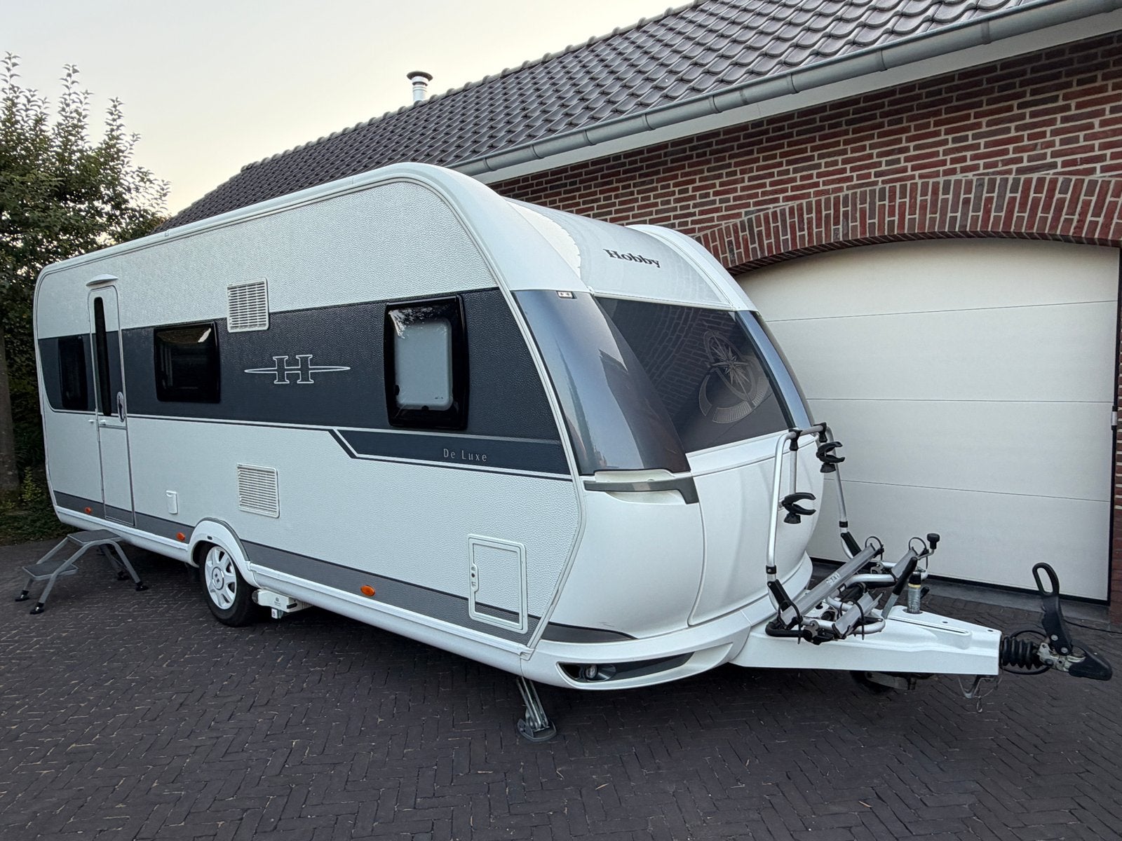 Hobby De Luxe 540 kmfe uit 2014 met mover en voortent, Hobby, Kachel, Treinzit, Particulier