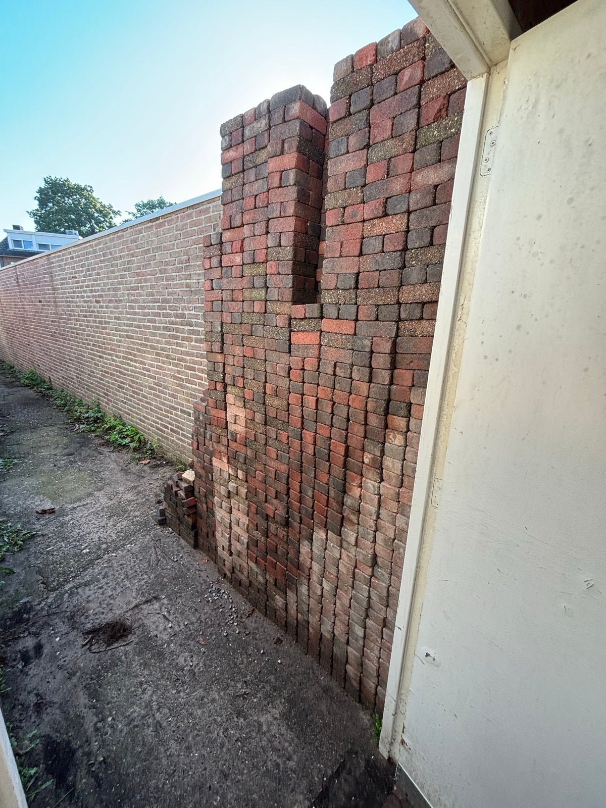 Klinkers +/- 40m2 in zeer goede staat, Ophalen of Verzenden, Zo goed als nieuw, 10 m² of meer, Klinkers
