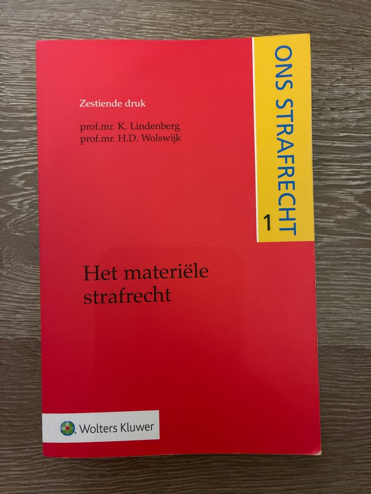 Ons Strafrecht 1: Het materiële strafrecht - 26e druk, Ophalen of Verzenden, Gamma, Zo goed als nieuw, HBO