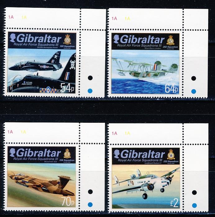Gibraltar 1644/47 Vliegtuigen 2014 postfris, Ophalen of Verzenden, Postfris