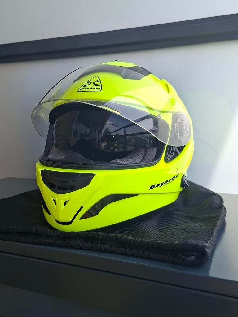 Bayard motorhelm mt S met zonnevizier, Integraalhelm, S, Tweedehands, Ophalen