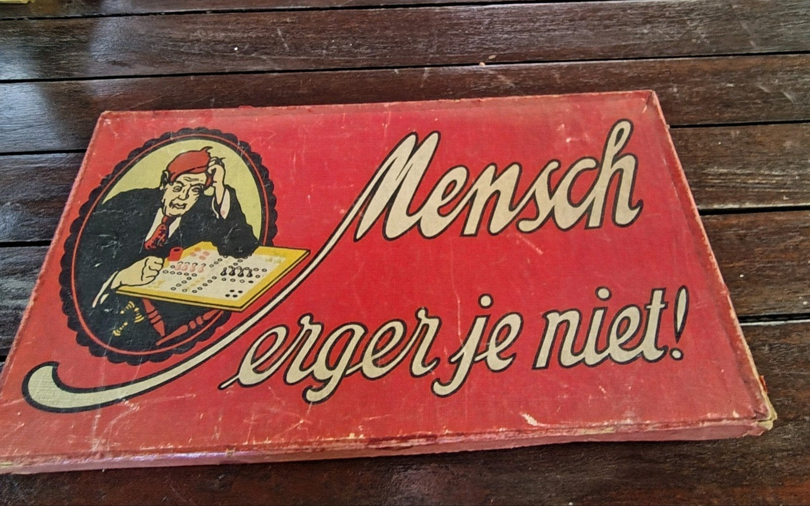 Oud mensch erger je niet ('30/'40), Antiek en Kunst, Ophalen of Verzenden