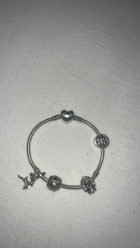 Pandora armband, Ophalen of Verzenden, Zo goed als nieuw, Met bedels of kralen, Zilver