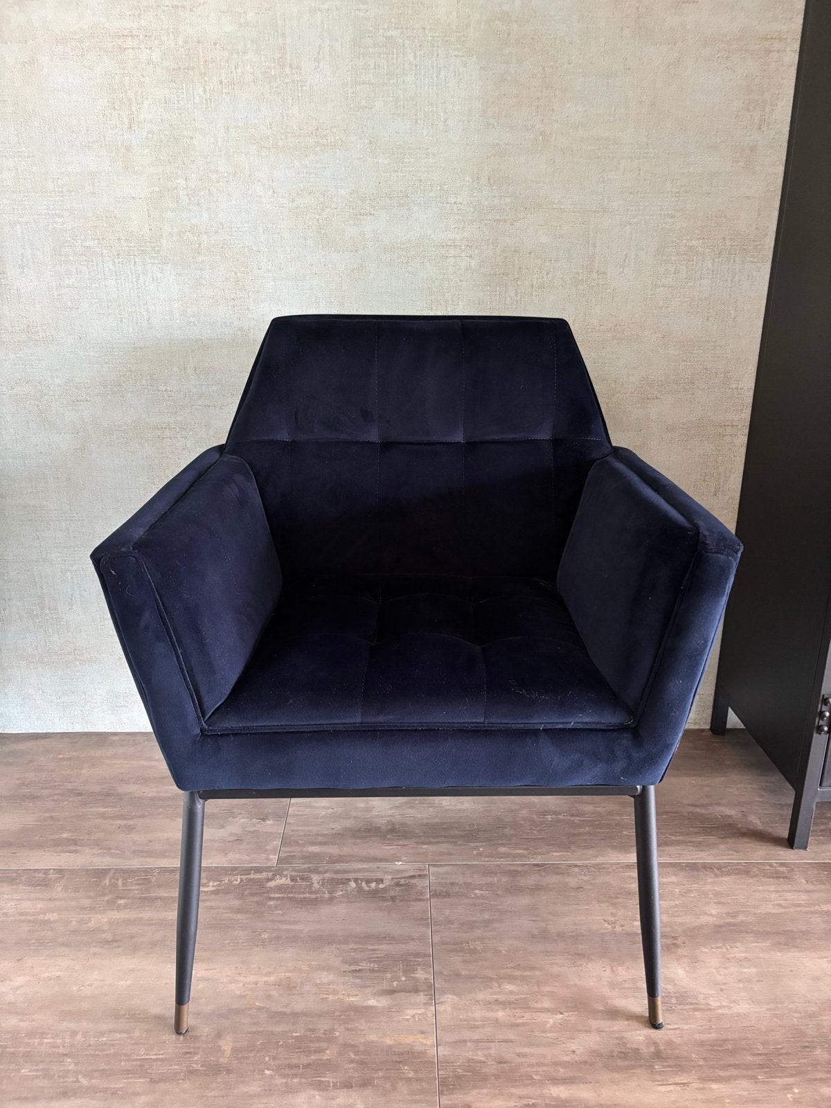Stoel DUTCHBONE KATE - Donkerblauw, Huis en Inrichting, Stoelen, Ophalen, Blauw, Zo goed als nieuw, Eén