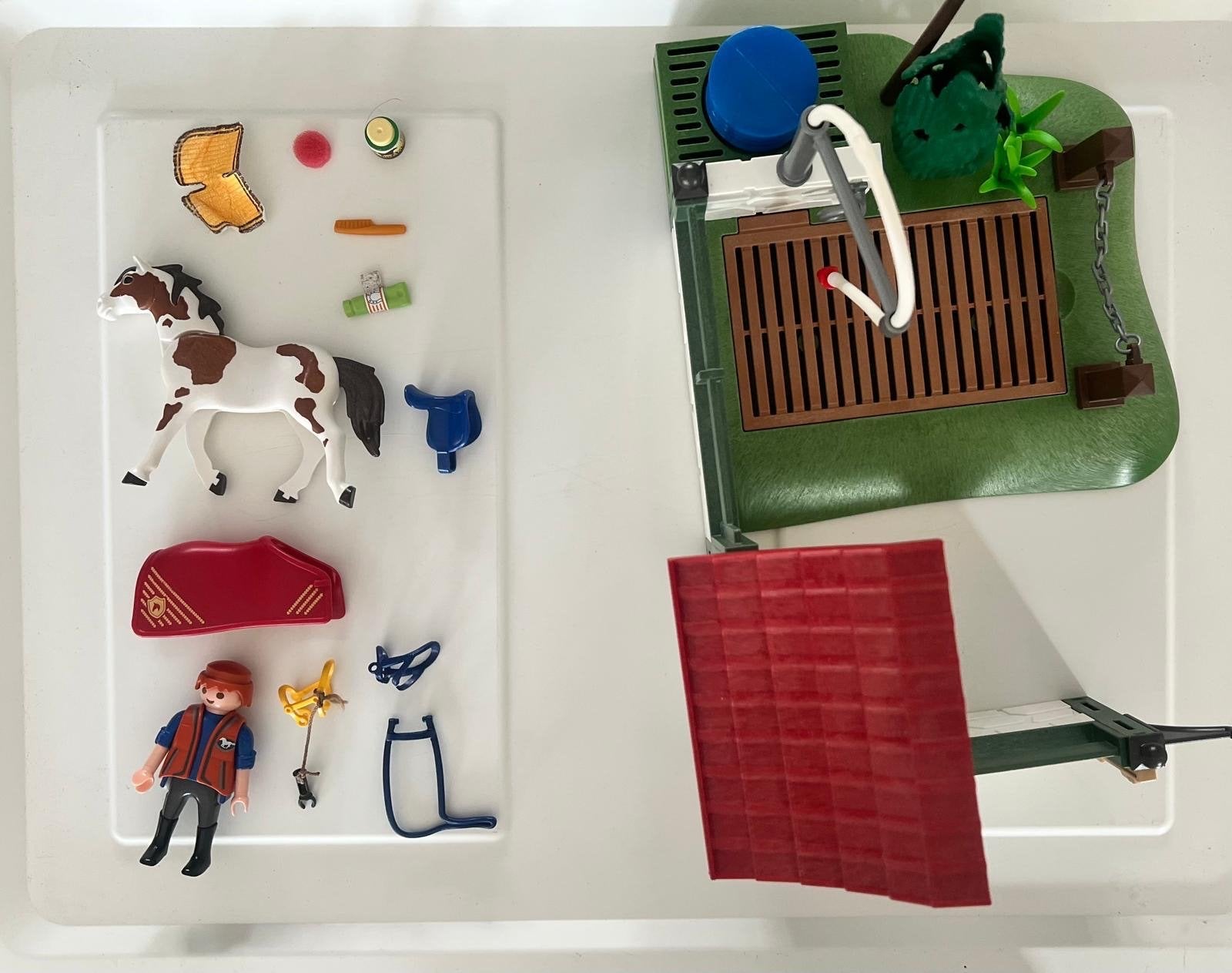 Playmobil Paardenwasplaats 6929 - Nette staat, bijna complee, Kinderen en Baby's, Speelgoed | Playmobil, Ophalen of Verzenden