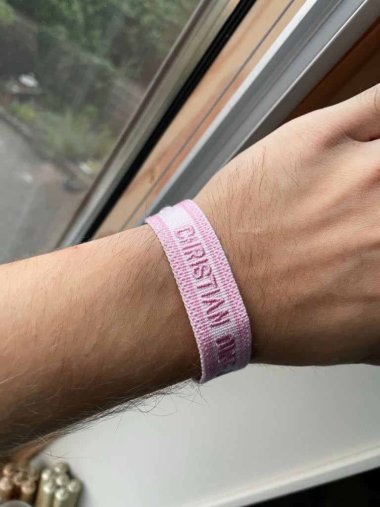 Christian Dior J'ADIOR armband, Overige materialen, Gebruikt, Ophalen of Verzenden, Roze