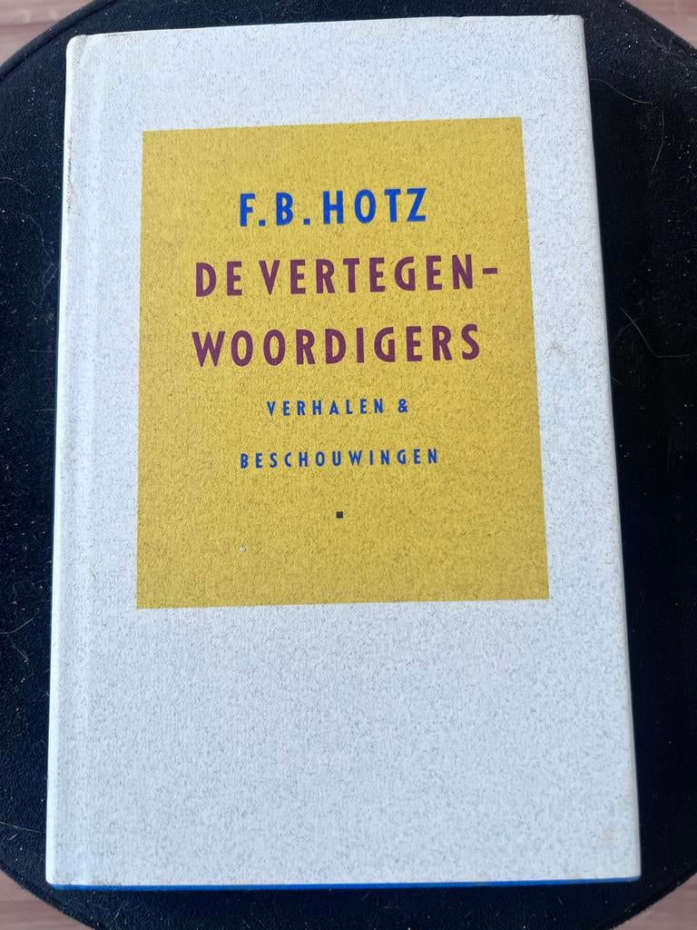 F.B. Hotz - De Vertegenwoordigers: Verhalen & Beschouwingen, Ophalen of Verzenden, Gelezen, Nederland
