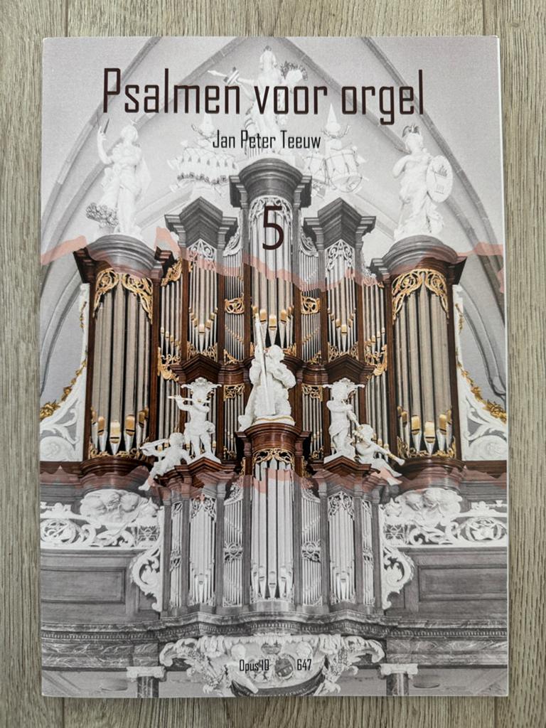 Jan Peter Teeuw bladmuziek Psalmen voor orgel deel 5 (noten), Orgel, Ophalen of Verzenden, Zo goed als nieuw, Religie en Gospel
