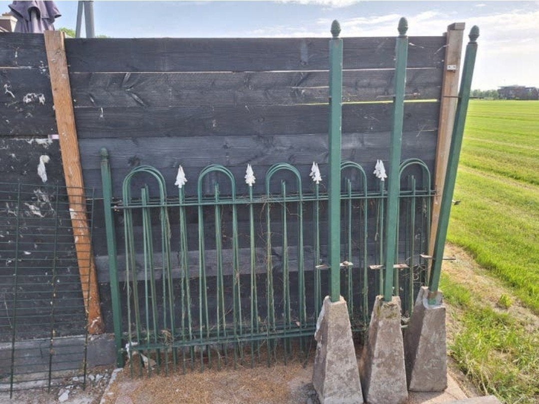 Stevig tuinhek 11m1, Tuin en Terras, Ophalen, IJzer, Tuinhek