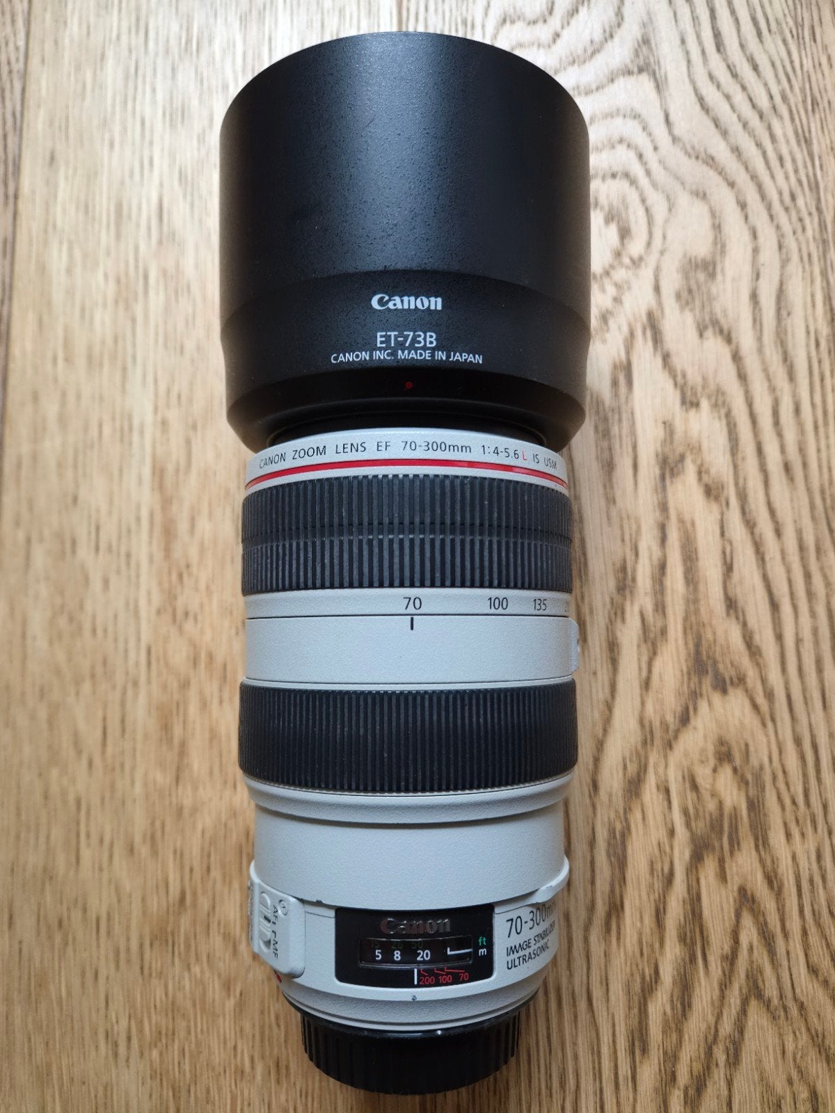 Canon EF 70-300mm f/4-5.6L IS USM Telelens, Ophalen, Canon, Zonnekap, Telelens