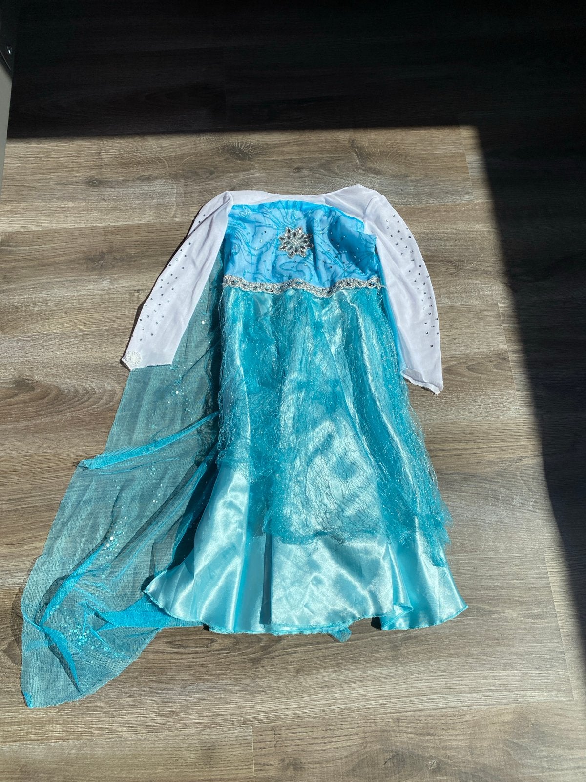 Elsa jurk Frozen maat 116/128, Ophalen of Verzenden, Gebruikt, 110 t/m 116, Meisje