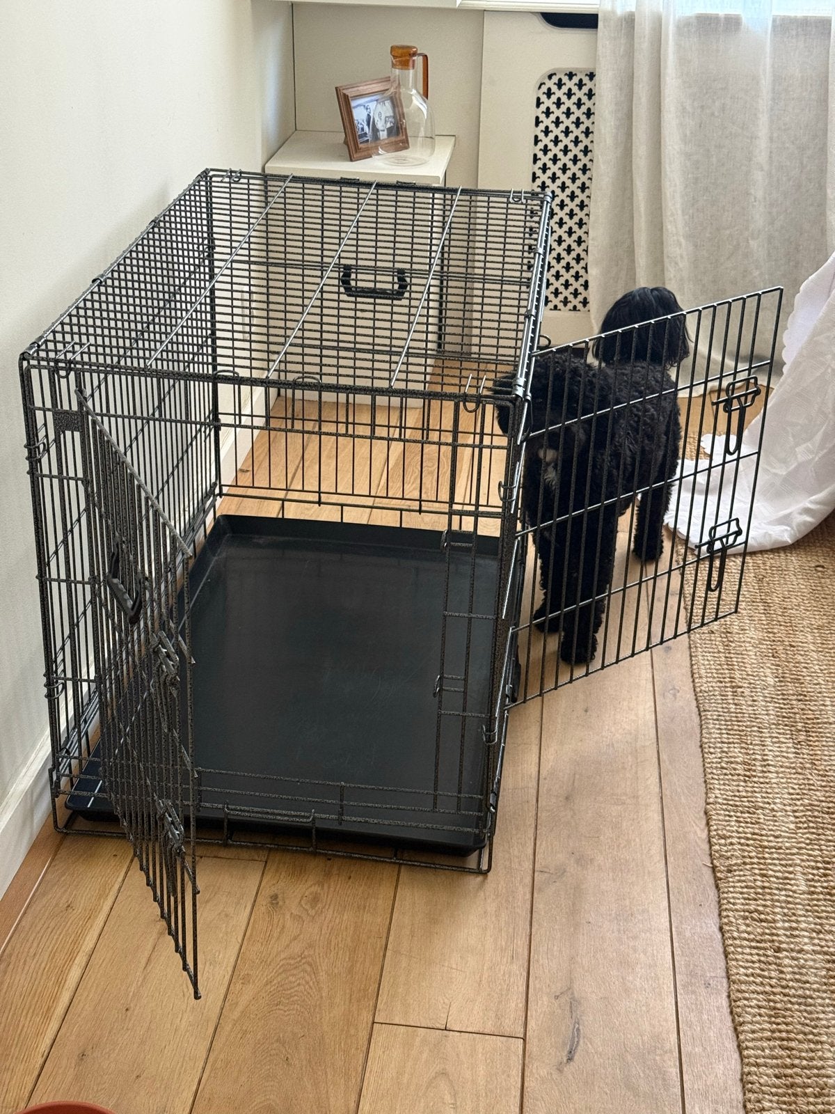 Large dog crate/honden bench, Ophalen of Verzenden, Zo goed als nieuw