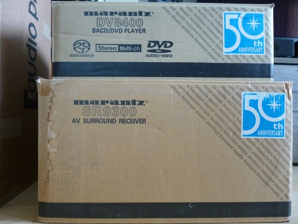 receiver + dvd speler marantz dv8400 sr9300 50th anniversary, Audio, Tv en Foto, Home Cinema-sets, Overige merken, 7.1-systeem