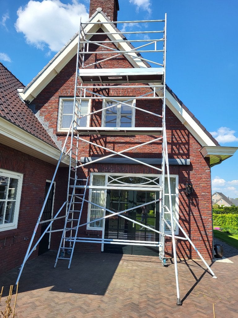 aluminium rolsteiger, Ophalen, Zo goed als nieuw, Rolsteiger of Kamersteiger, 5 meter of hoger