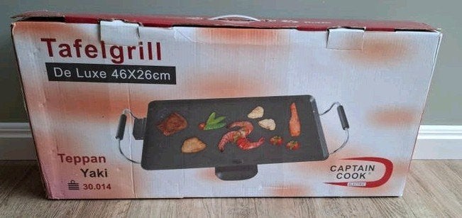 Captain Cook Elektrische Tafelgrill 4-6 pers. 46x26cm Nieuw, Witgoed en Apparatuur, Ophalen of Verzenden, Nieuw, Tafelgrill