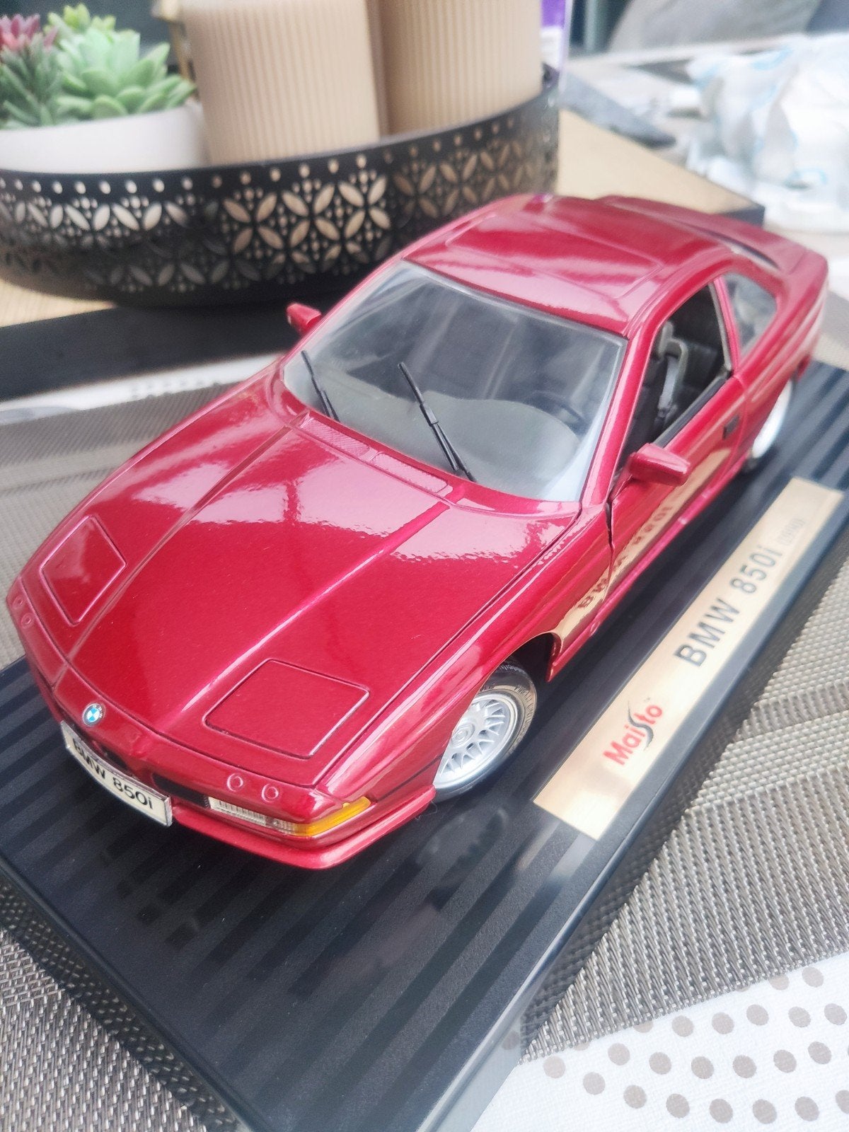 mooie bmw 850i, Ophalen, Zo goed als nieuw, MiniChamps