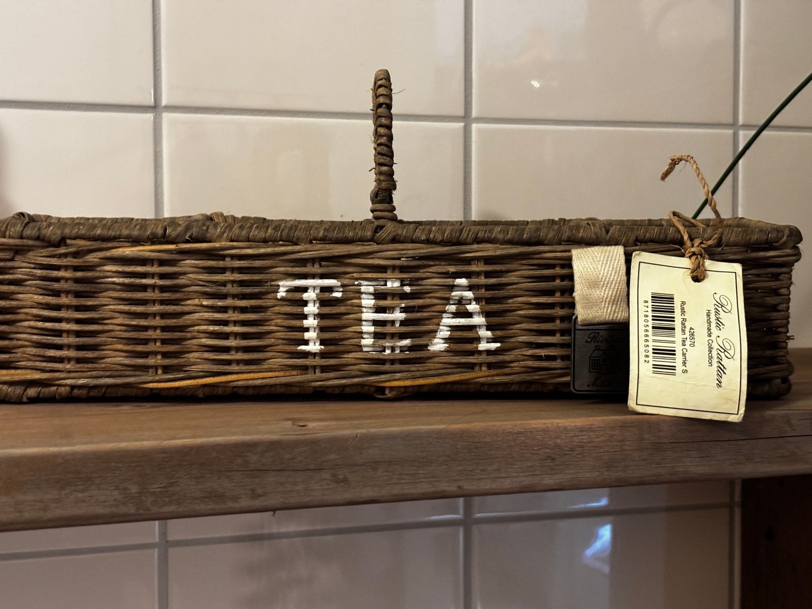 Riviera maison thee mandje, Ophalen of Verzenden, Zo goed als nieuw, Rond, Overige materialen