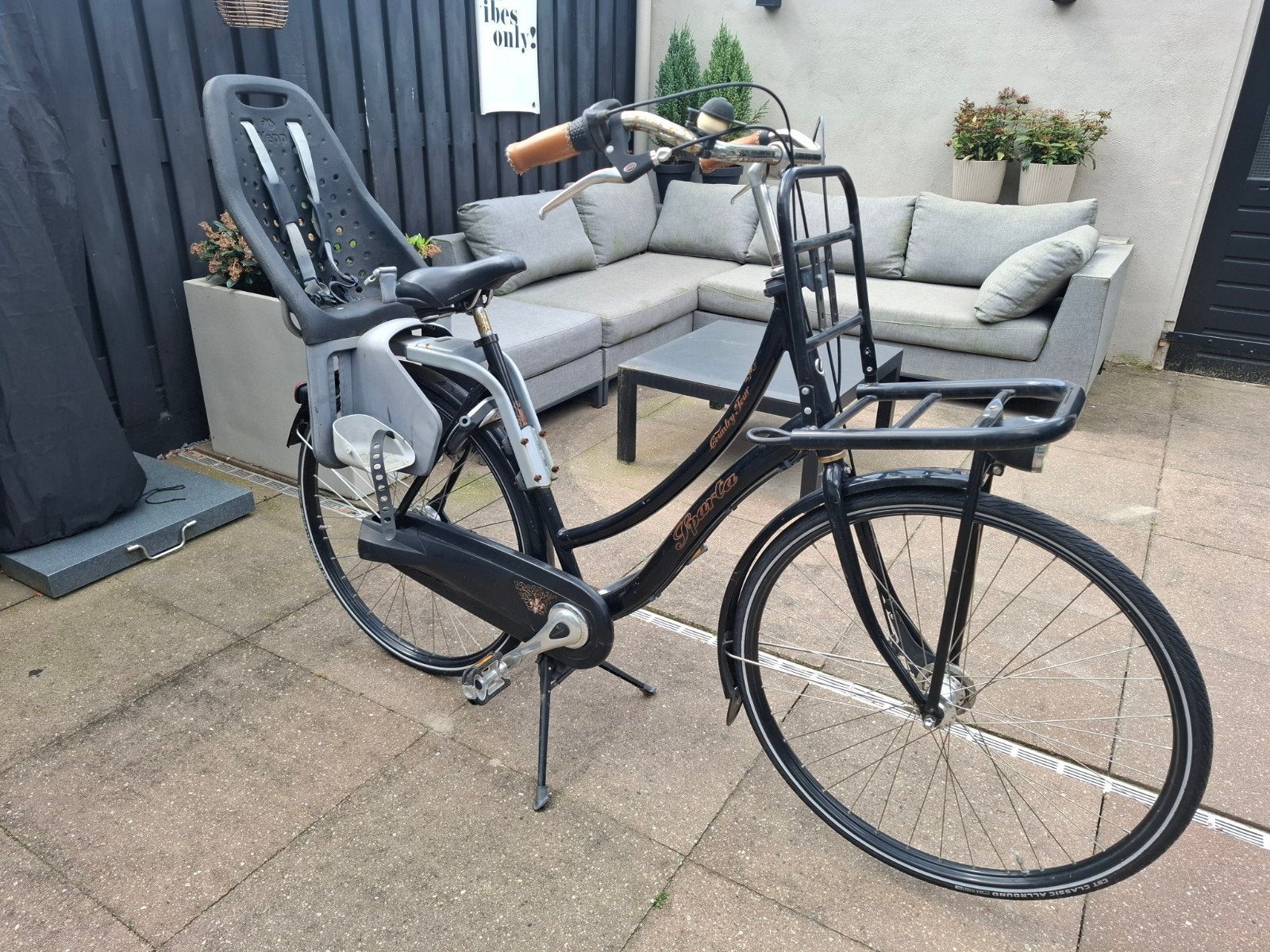 Fiets Sparta Country Tour 28 inch met Yepp kinderzitje, Fietsen en Brommers, Fietsen | Dames | Moederfietsen, Ophalen, 2 zitjes